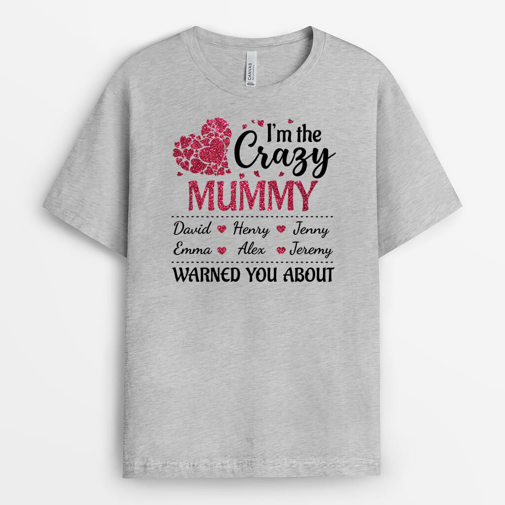 1967AUK2 personalised im the crazy grandma t shirt