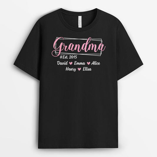 1968AUK1 personalised best grandmother t shirt