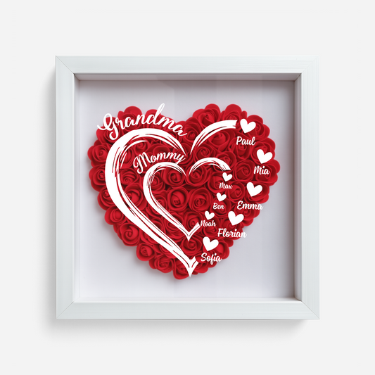 1969OUS1 personalized flower shadow box unique gifts for grandma 1969O