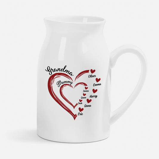 1969OUS1 personalized flower vases grandma gifts with grandkids names 1969OKN7A