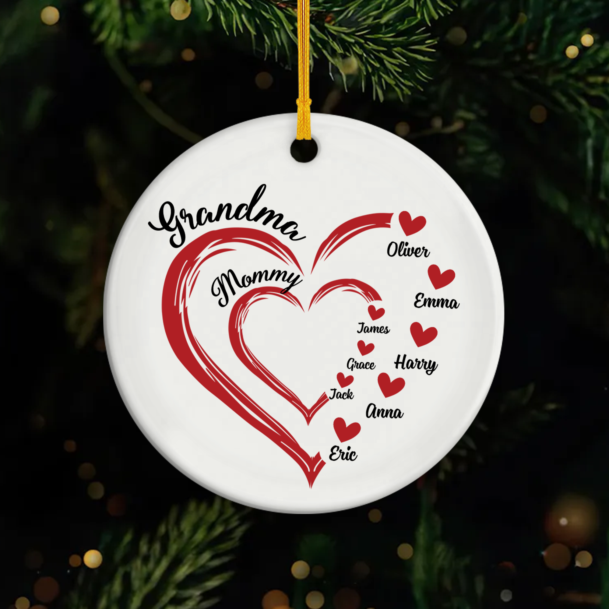 1969US1 personalized ceramic ornaments unique gifts for grandma 1969