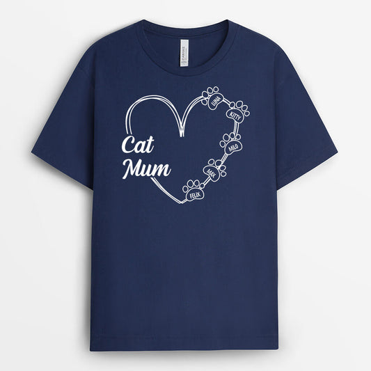 1972AUK2 personalised dog mum cat mum t shirt