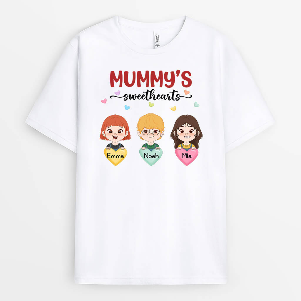 1976AUK2 personalised best grandmas sweathearts t shirt