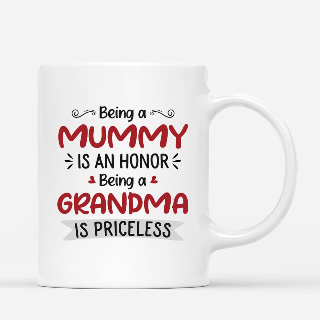 1978MUK3 personalised being a mum is an honor mug