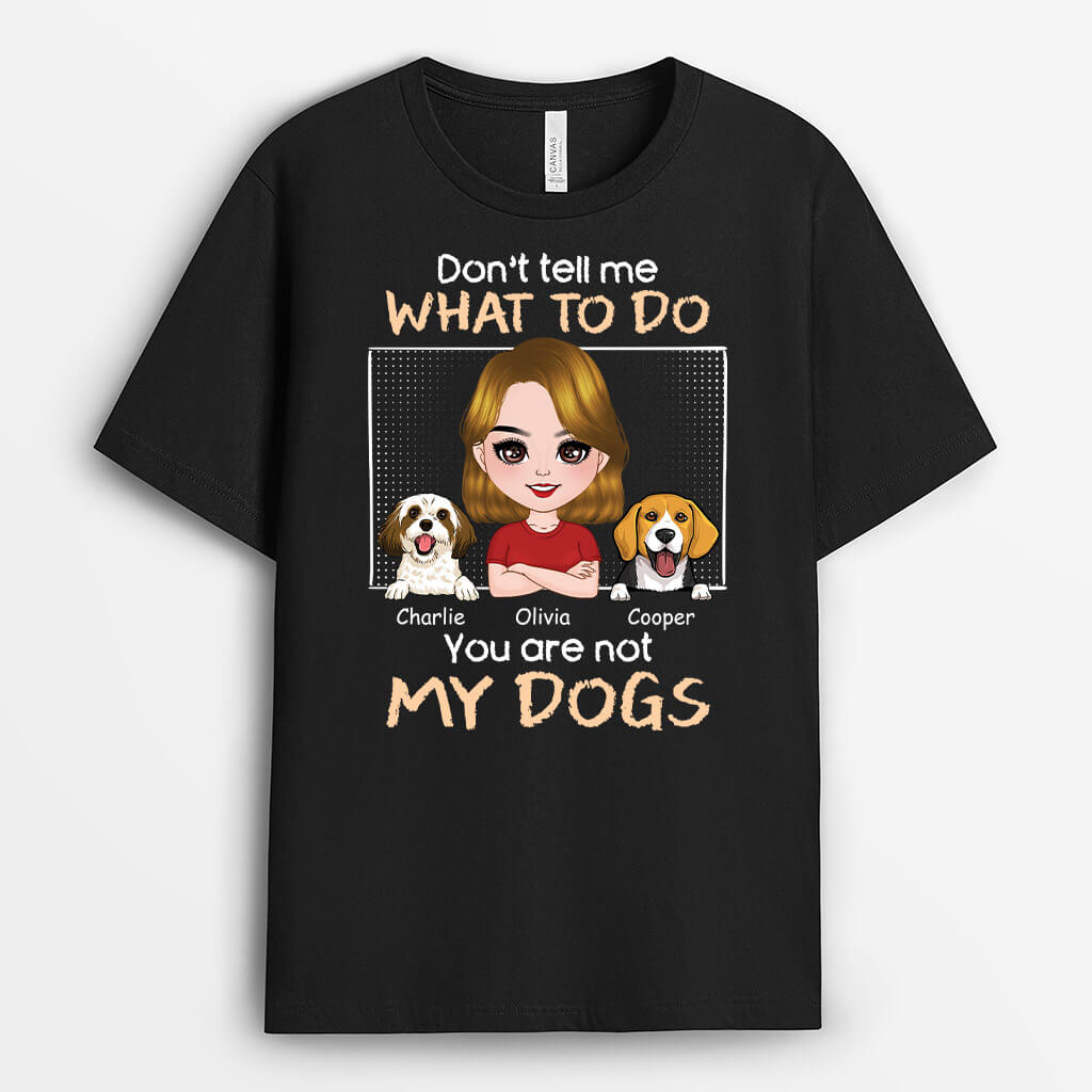 1981AUK1 personalised youre not my dog t shirt