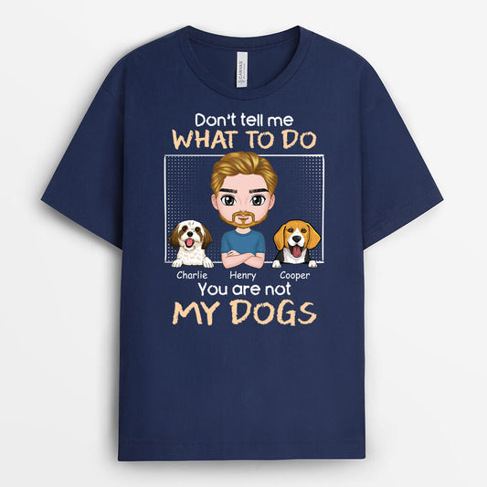 1981AUK2 personalised youre not my dog t shirt