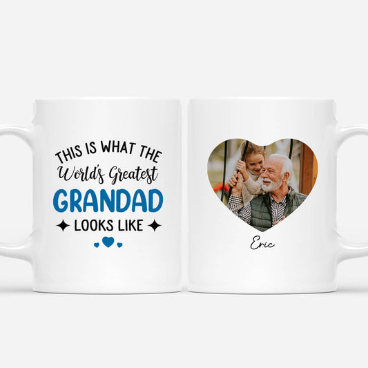 2000MUK1 personalised best daddy looks like mug