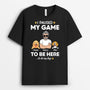 2009AUK1 personalised i paused my game just to be here with dogs t shirt