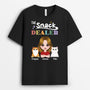 2010AUK1 personalised cats  the snack dealer t shirt