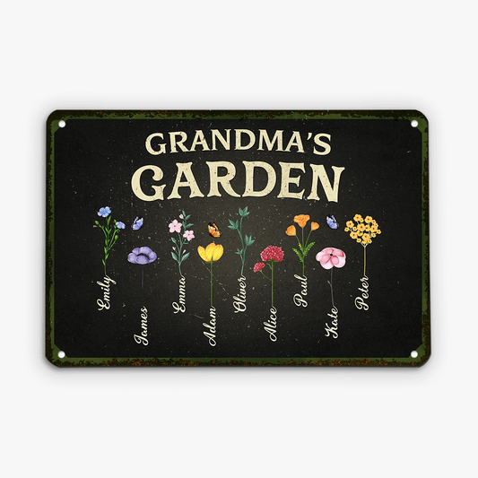 2021EUK1 personalised mother grandmothers garden metal sign_70acd544 cdb7 4475 9f07 32427e403f42