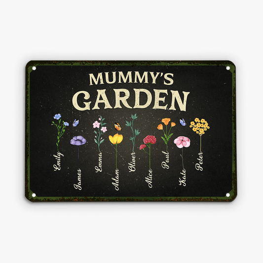 2021EUK2 personalised mother grandmothers garden metal sign