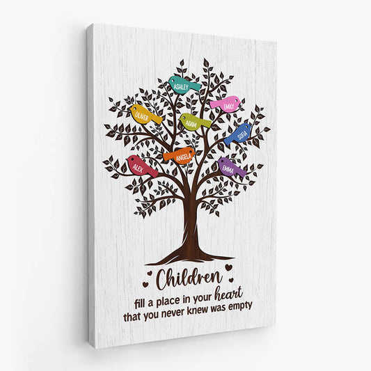 2026CUK2 personalised grandkids fill a place in your heart you never knew that was empty canvas