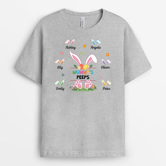 2034AUK2 personalised grandmothers peeps t shirt