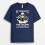 2038AUK2 personalised retirement  the legend has retired from company t shirt