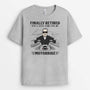 2055AUK2 personalised finally retired now i have time for my motorbike t shirt