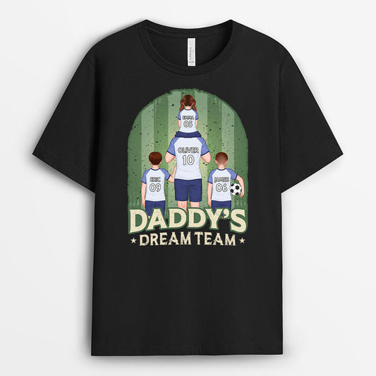 2060AUK1 personalised dads dream team t shirt