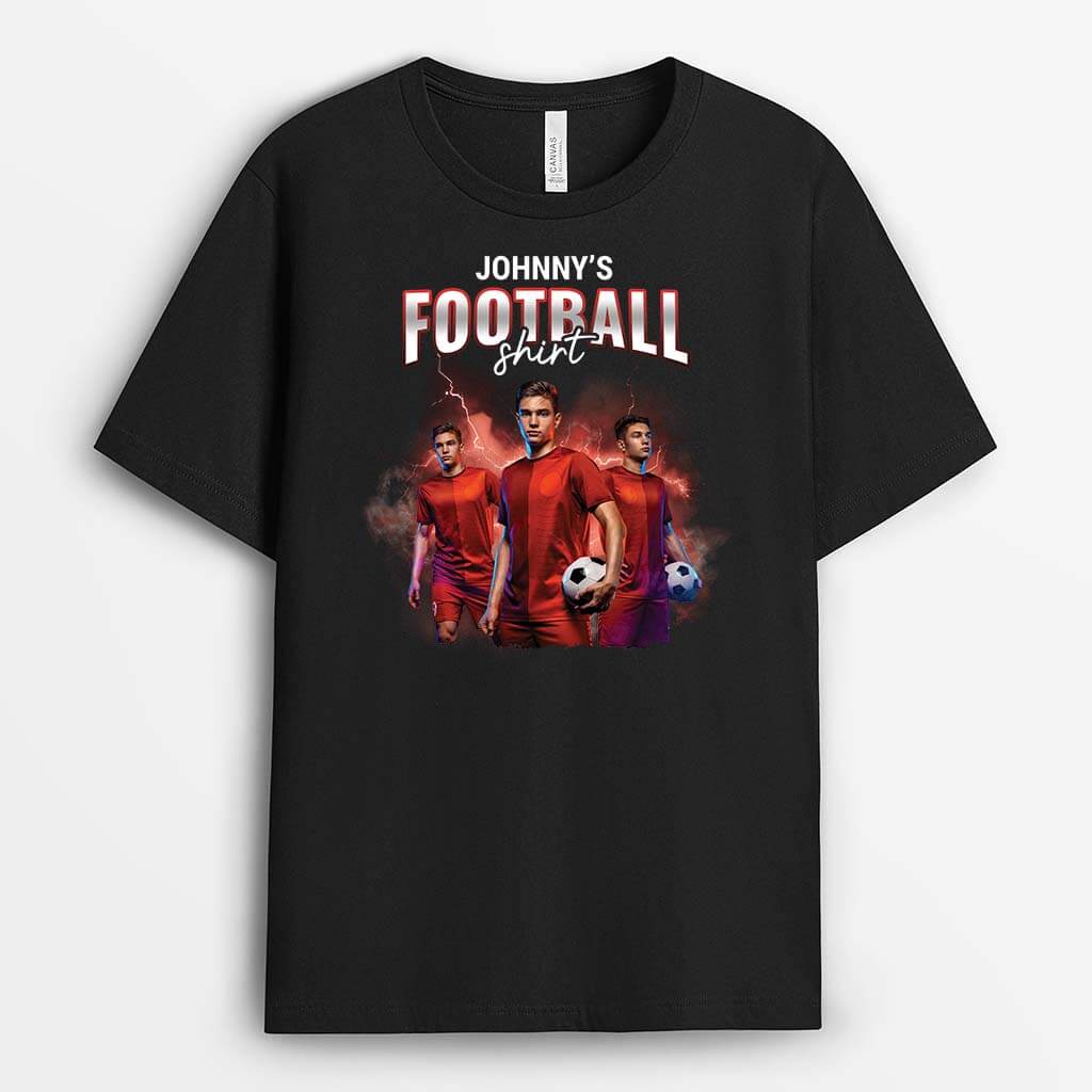 2070AUK1 personalised man football shirt t shirt