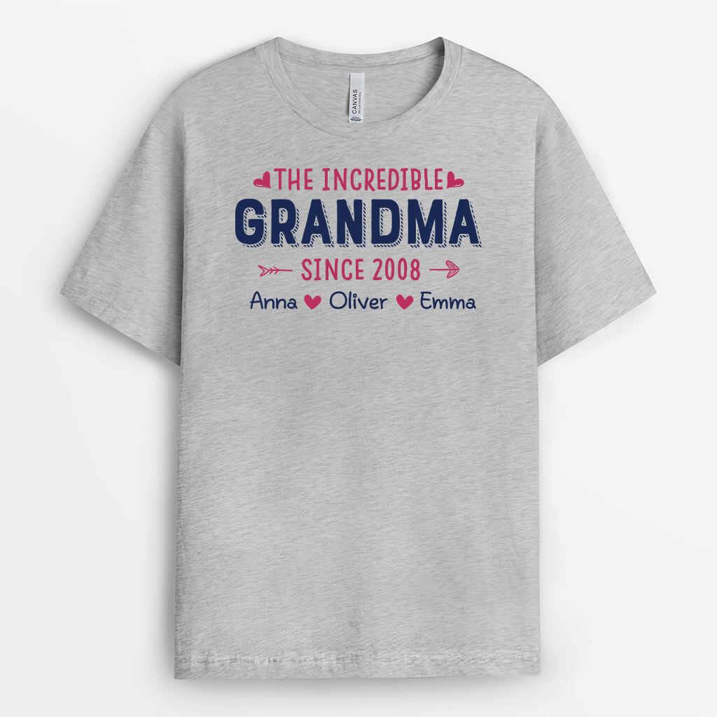 2086AUK2 personalised the incredible mummy t shirt