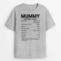 2094AUK2 personalised mummy dad nutrition facts t shirt