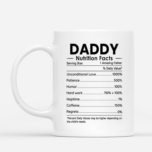 2094MUS1 personalized mom dad nutrition facts mug