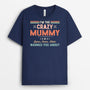 2098AUK3 personalised im the crazy mum grandma t shirt