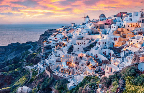 Romantic 20th Anniversary Trip Ideas at Santorini