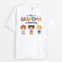 2100AUK1 personalised this grandma mum is loved by t shirt