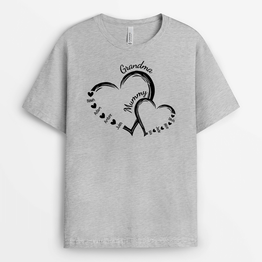 2108AUK2 personalised mummy with love t shirt