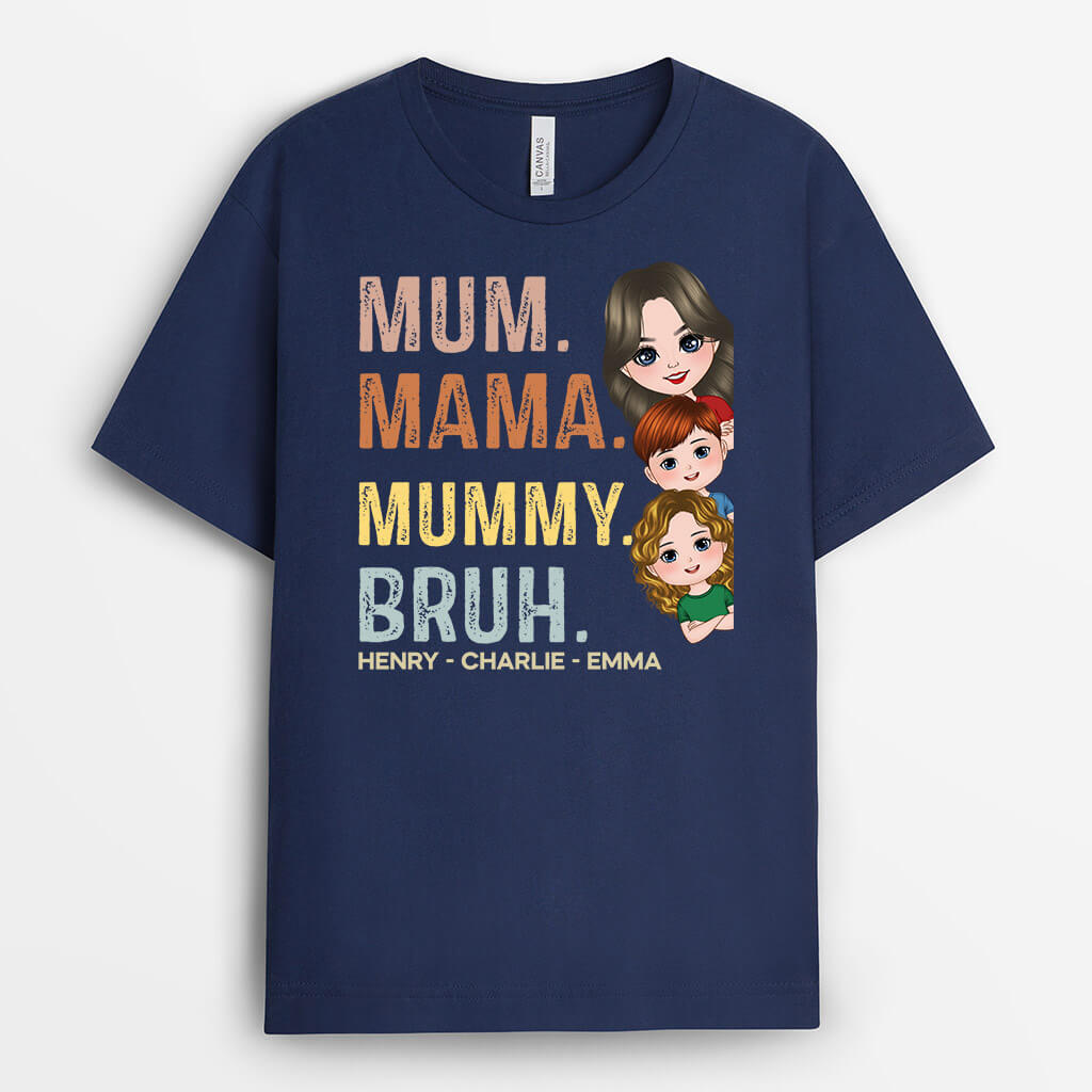 2126AUK2 personalised great dad and kids t shirt