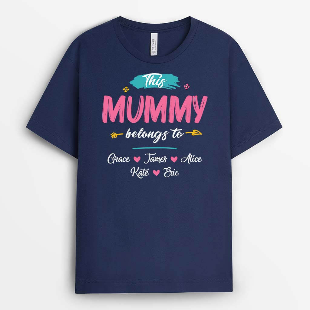 2130AUK2 personalised this cute daddy grandpa belongs to t shirt