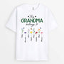 2132AUK1 personalised this best mummy grandma belongs to flowers t shirt