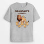 2137AUK2 personalised dad grandads lion gang t shirt