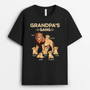 2137AUS1 personalised best daddy grandpas lion gang t shirt