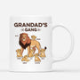 2137MUK1 personalised dad grandads lion gang t shirt