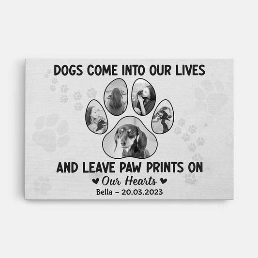 2138CUK1 personalised cute dogs cats come into our lives canvas