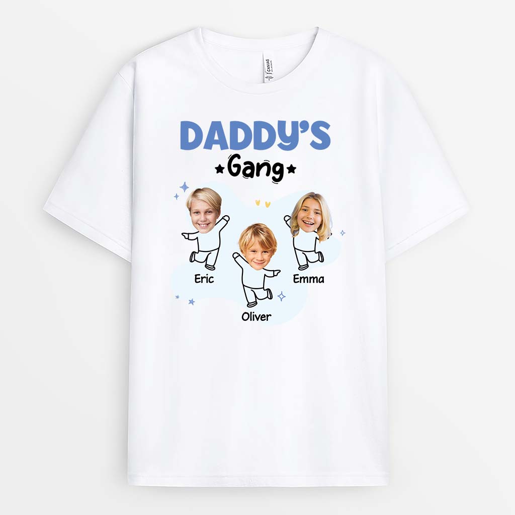 2139AUK1 personalised my best daddy grandpas gang t shirt