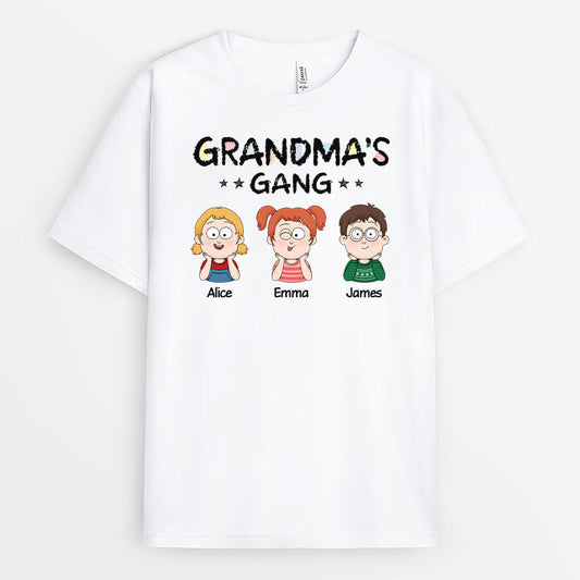 2140AUK2 personalised daddy grandads cute gang t shirt