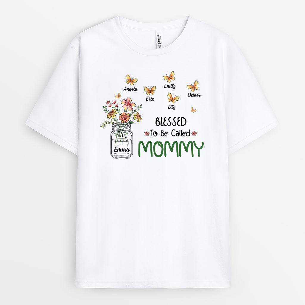 2151AUS1 personalized blessed to be called mom t shirt_png