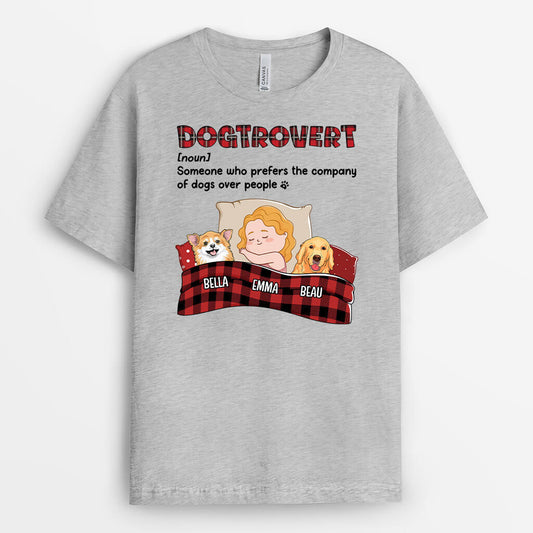 2157AUK2 personalised im dogtrovert t shirt