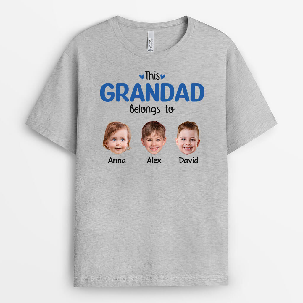2168AUK1 personalised this daddy belongs to t shirt