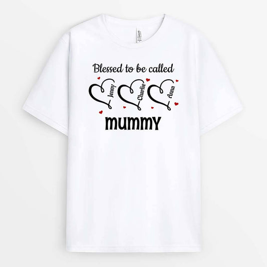 2180AUK2 personalised blessed to be called your grandma t shirt