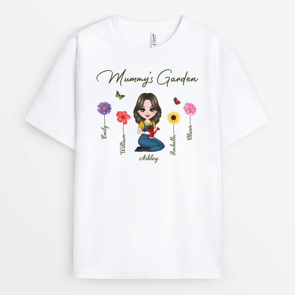 2185UK2 grandmas garden  personalised t shirt printing for her