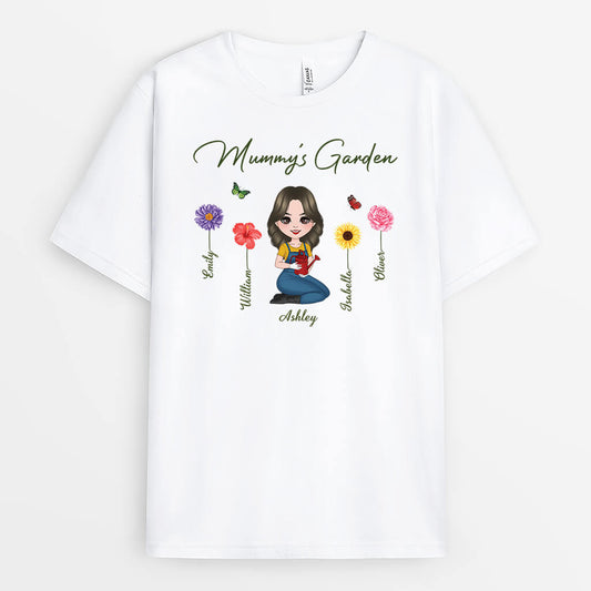 2185UK2 grandmas garden  personalised t shirt printing for her