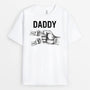 2188AUK1 personalised dad and kids with fist bump white t shirt