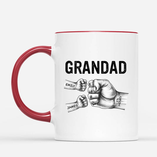 2188MUK2 personalised dad and kids fists bump mug