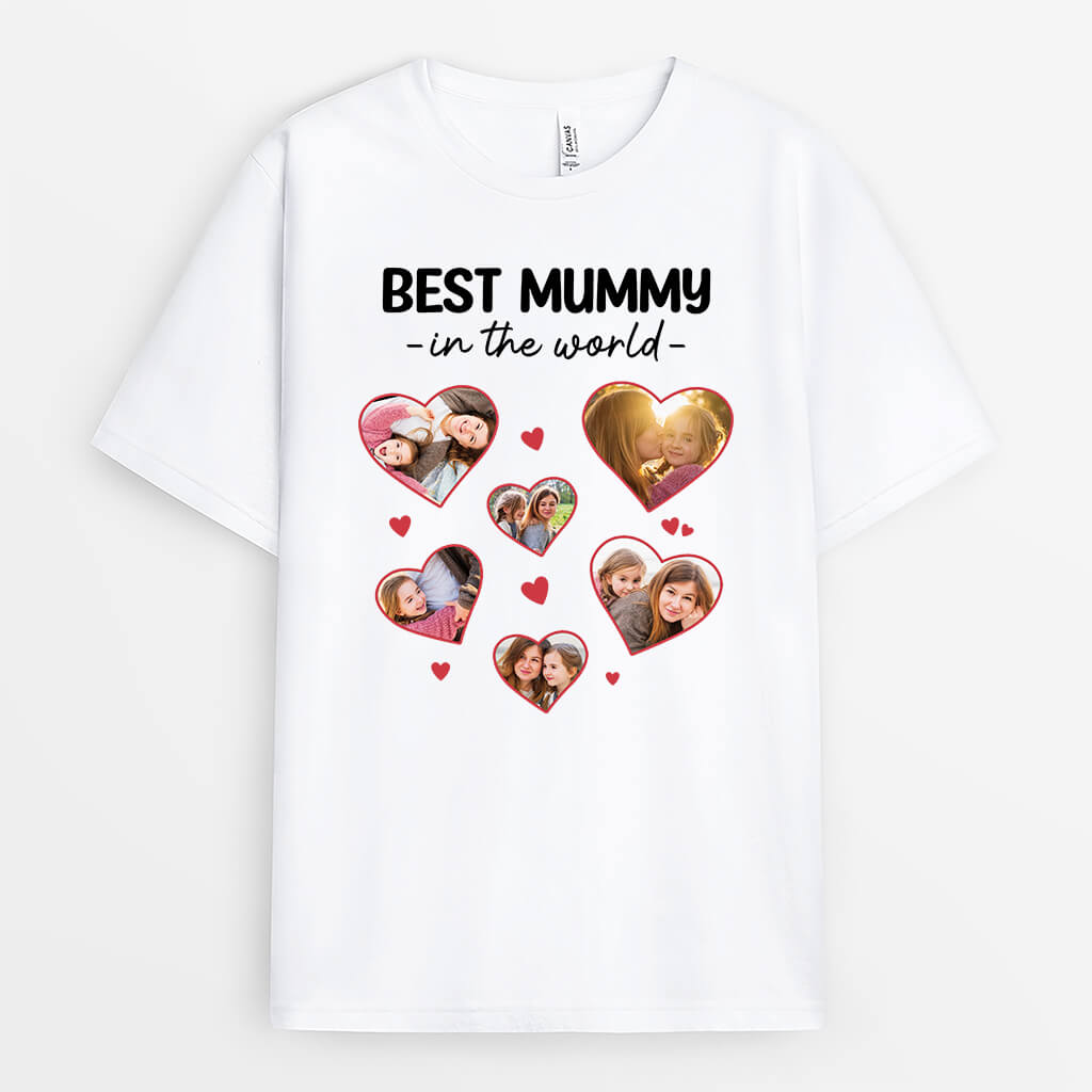 2203AUK1 personalised the best mummy in the world t shirt