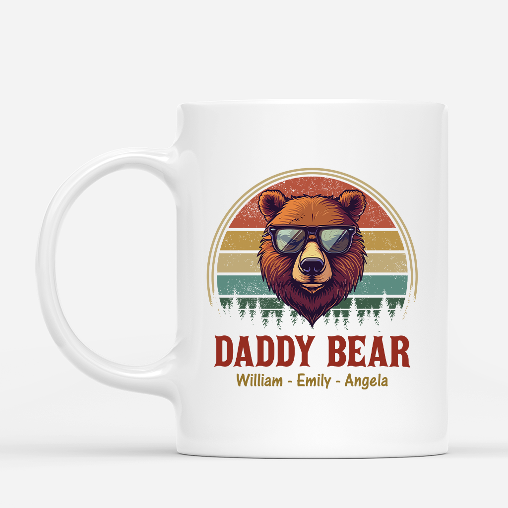 2212MUS1 custom gifts for dad daddy bear coffee mug 2212M3H5B