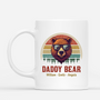 2212MUS1 custom gifts for dad daddy bear coffee mug 2212M3H5B