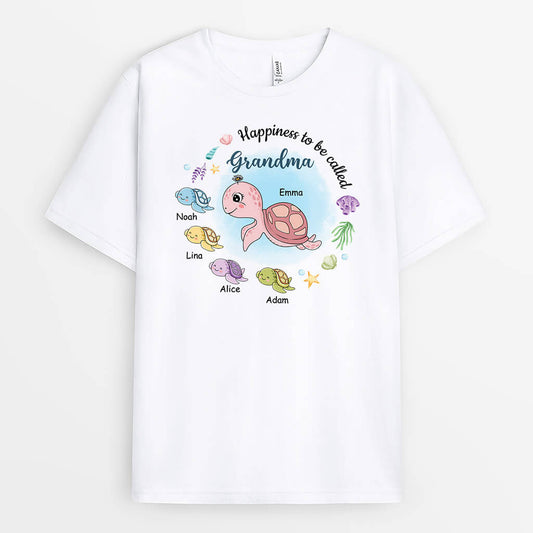 2214AUK1 appiness to be called grandma turtles  custom t shirt for her_624c03e3 d22a 4b46 bcdc c942acb16763