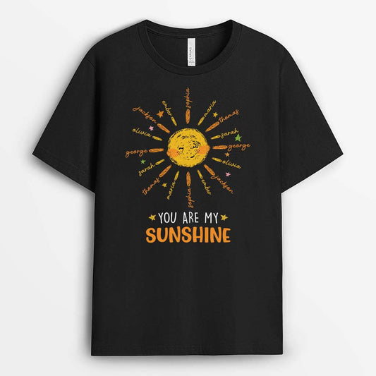 2223AUK1 personalised you are my own sunshine t shirt